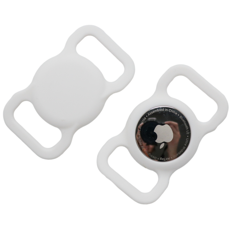 AirTag Holder | Harness or Collar Mounted (M/L Size) | White