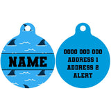 Pet ID Tag | Shark Fins