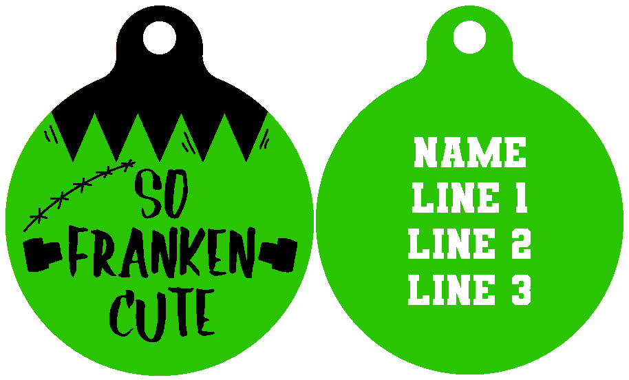 Pet ID Tag | So Franken Cute