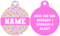 Pet ID Tag | Sprinkles (Pink)