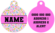 Pet ID Tag | Sprinkles (Pink)