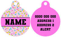 Pet ID Tag | Sprinkles (Pink)