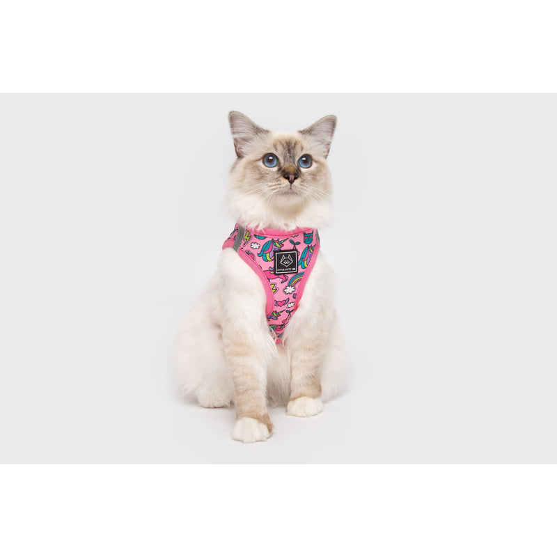 Cat Step In Harness Meow-gical Unicorns and Rainbows