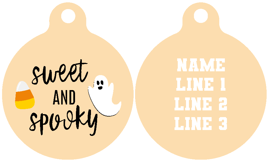 Pet ID Tag | Sweet and Spooky