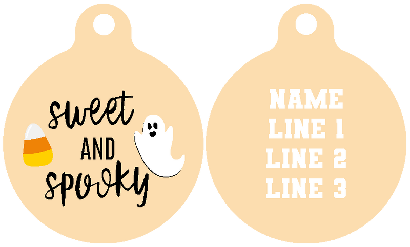 Pet ID Tag | Sweet and Spooky