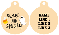 Pet ID Tag | Sweet and Spooky