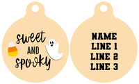 Pet ID Tag | Sweet and Spooky