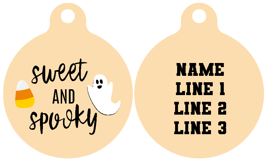 Pet ID Tag | Sweet and Spooky