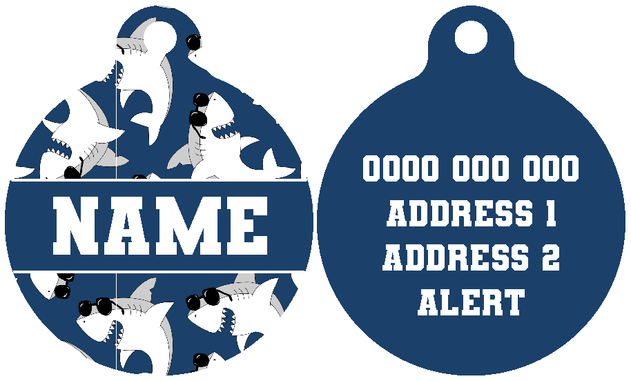 Pet ID Tag | Bite Me (Blue Version)