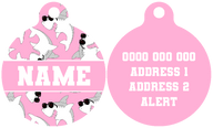 Pet ID Tag | Bite Me (Pink Version)