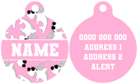 Pet ID Tag | Bite Me (Pink Version)