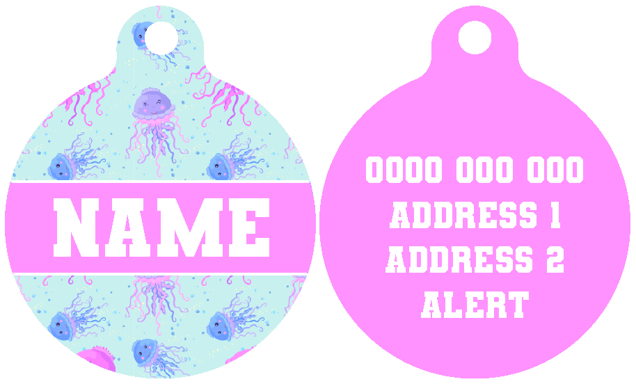 Pet ID Tag | Don't Be Jelly (Pink)