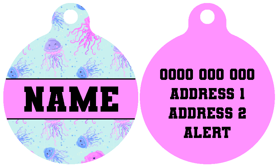 Pet ID Tag | Don't Be Jelly (Pink)
