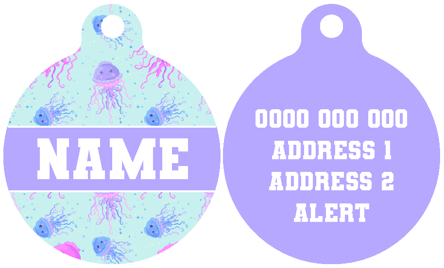 Pet ID Tag | Don't Be Jelly (Purple)
