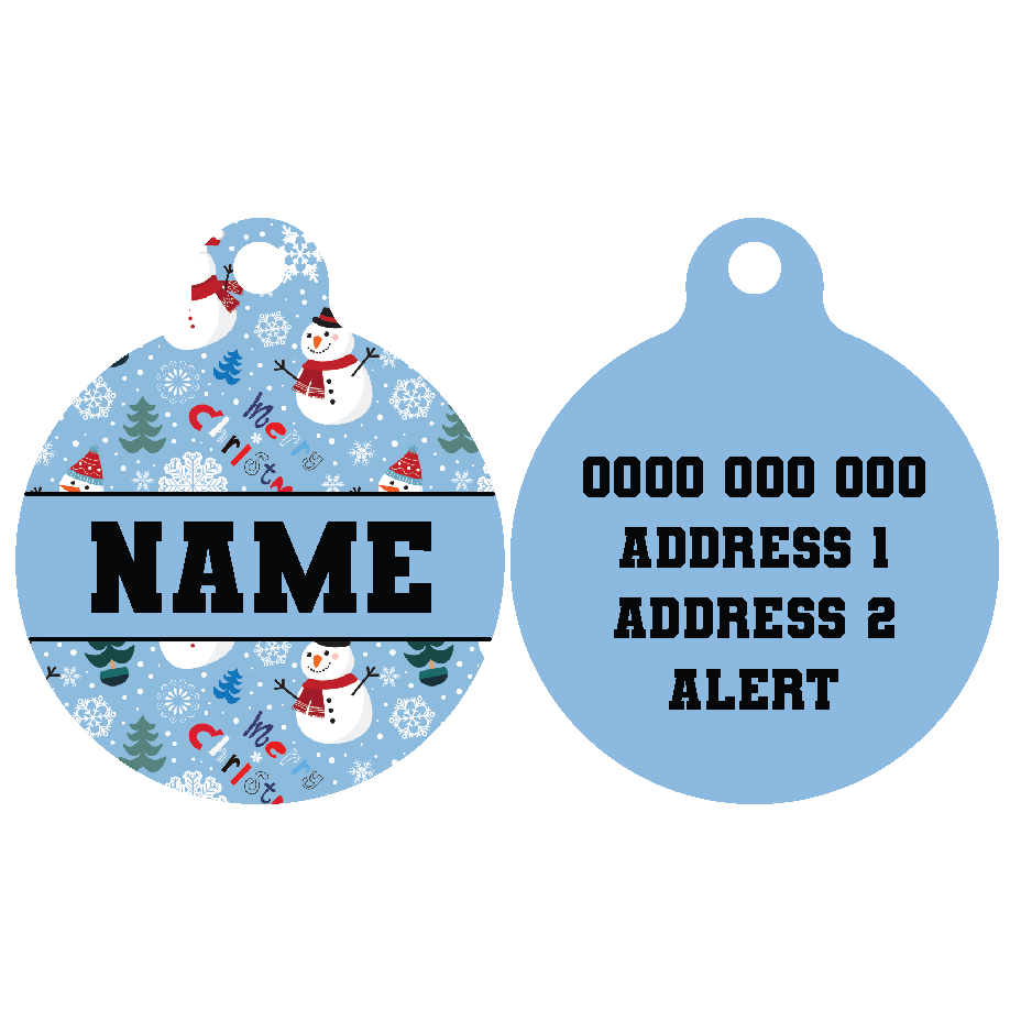 Pet ID Tag | Let It Snow
