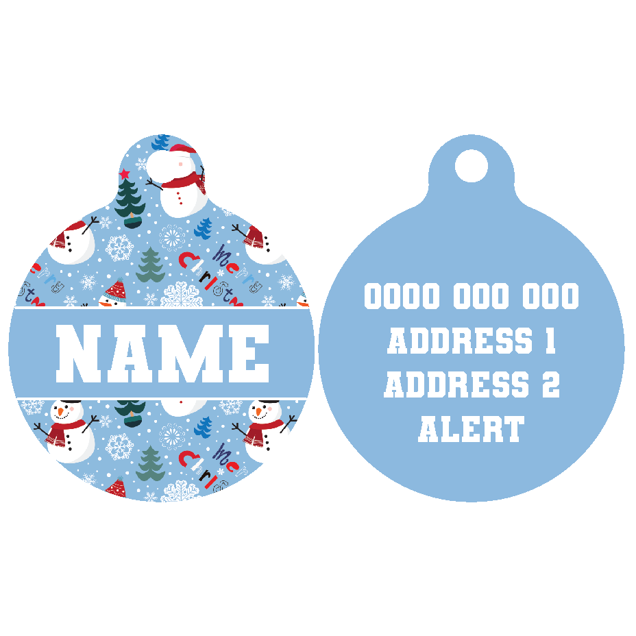 Pet ID Tag | Let It Snow