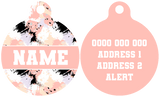 Pet ID Tag | Peach Splatter Terrazzo