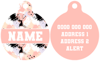 Pet ID Tag | Peach Splatter Terrazzo