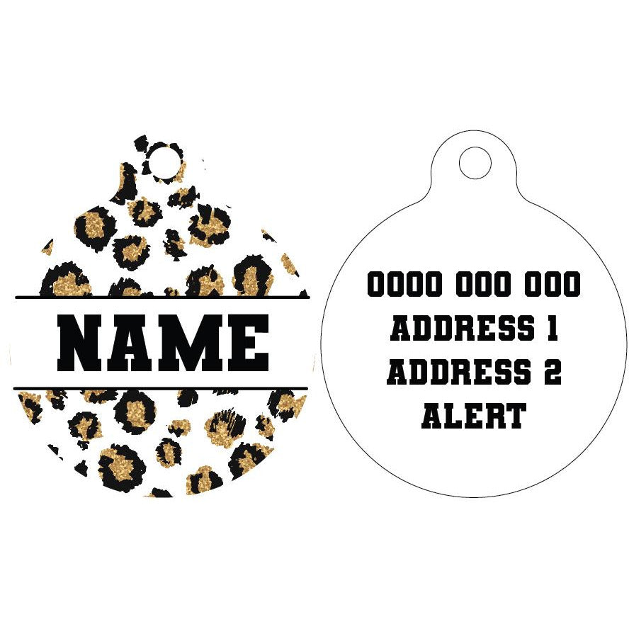 Pet ID Tag | Tis' the Season to Sparkle (with REAL GLITTER)