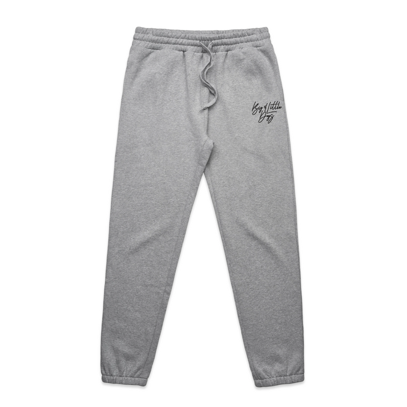 BLD LIFESTYLE CLUB TRACK PANTS: "Big & Little Dogs" | Grey Marle (Embroidery)