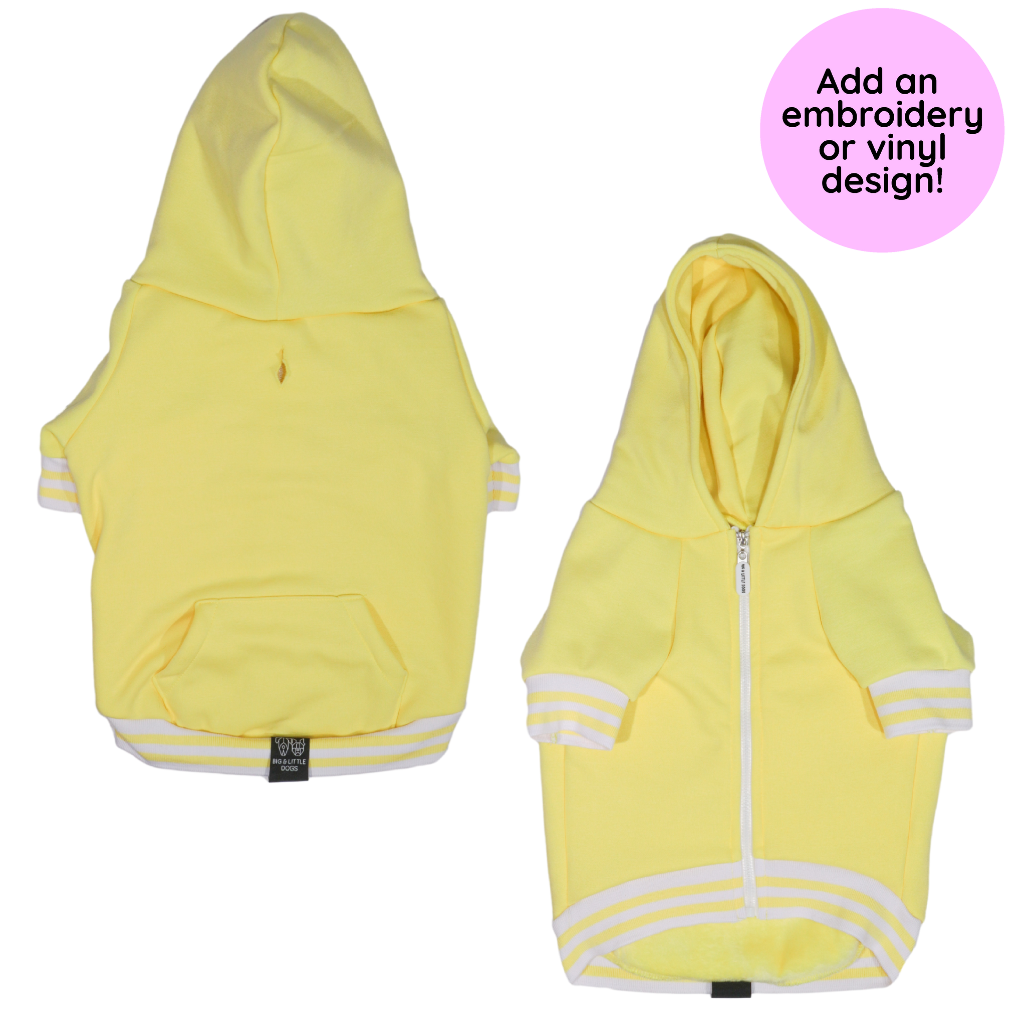 HOODIE DOG JUMPER: Lemon {FINAL SALE}