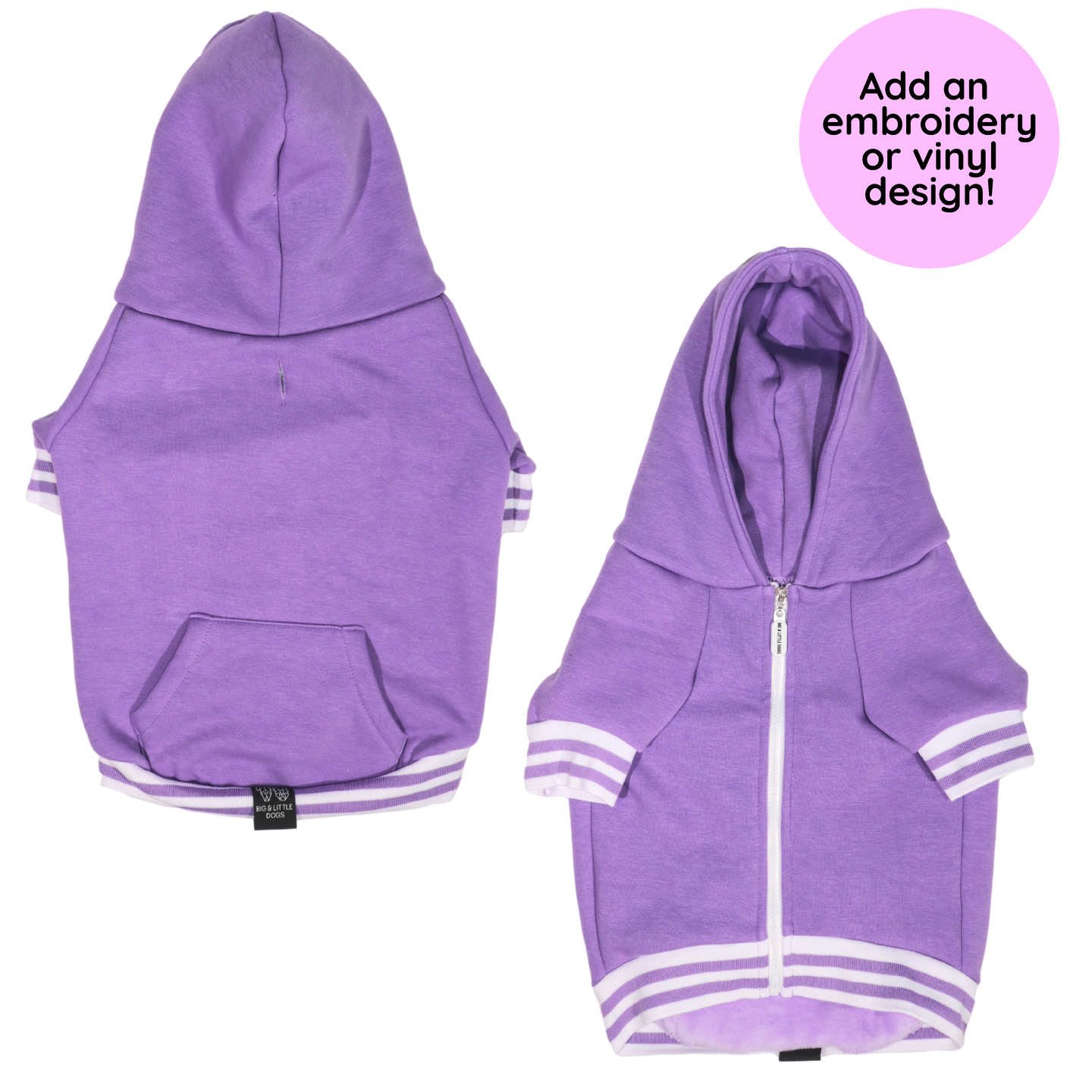 HOODIE DOG JUMPER: Purple {FINAL SALE}