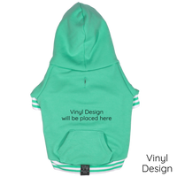 HOODIE DOG JUMPER: Teal {FINAL SALE}