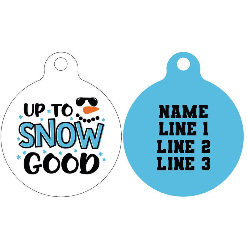 Pet ID Tag | Up to snow good