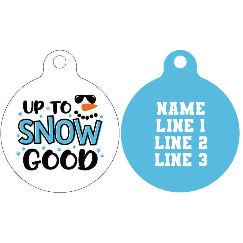 Pet ID Tag | Up to snow good