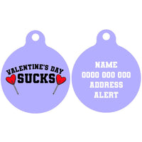 Pet ID Tag | Valentine's Day Sucks