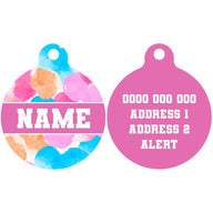 Pet ID Tag | Watercolours