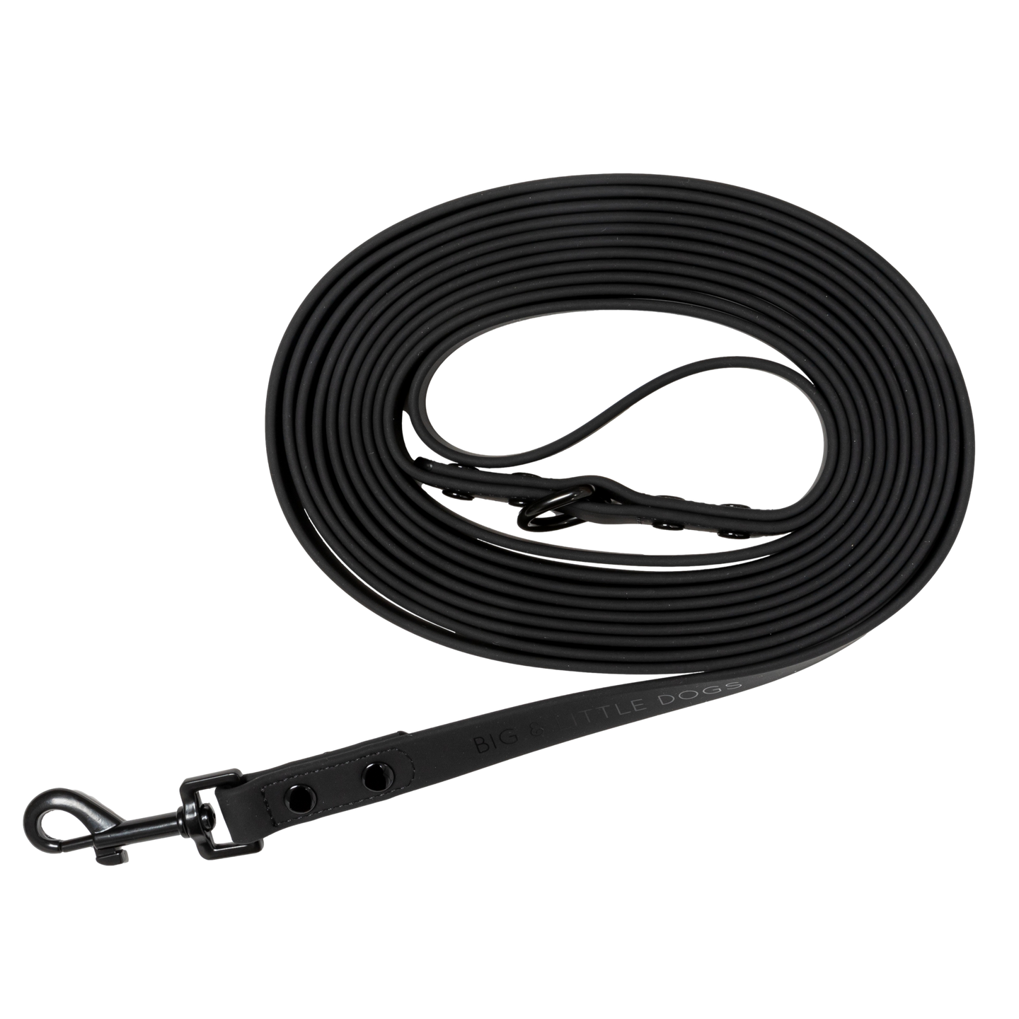 DOG WATERPROOF LONG LEASH: Black (5 Metre)