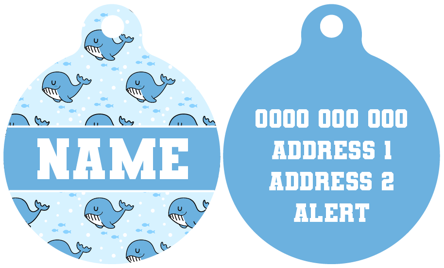 Pet ID Tag | Whale, Hello There