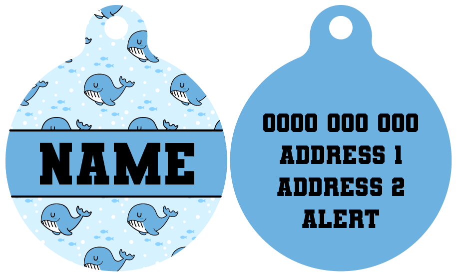 Pet ID Tag | Whale, Hello There