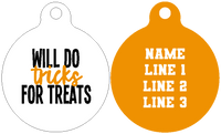 Pet ID Tag | Will do Tricks for Treats