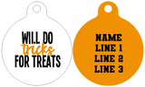 Pet ID Tag | Will do Tricks for Treats