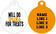 Pet ID Tag | Will do Tricks for Treats