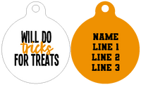 Pet ID Tag | Will do Tricks for Treats