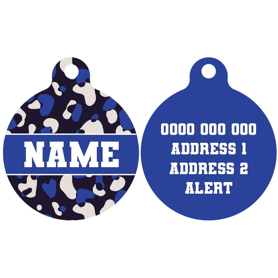 Pet ID Tag | Winter Blues