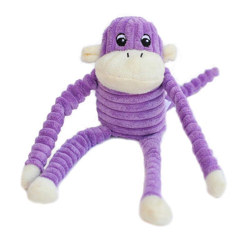 ZIPPY PAWS: Spencer The Crinkle Monkey - Small (Purple)