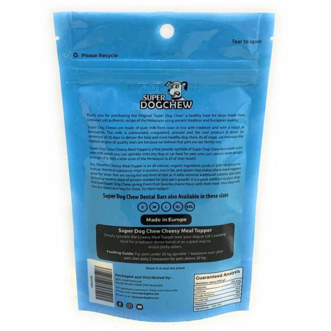 DOG TREATS Super Dog Chew | Cheesy Meal Topper (100g)