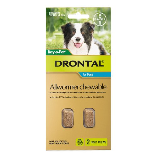 Drontal: Dog All Wormer for Medium Dogs (Up to 10kg)