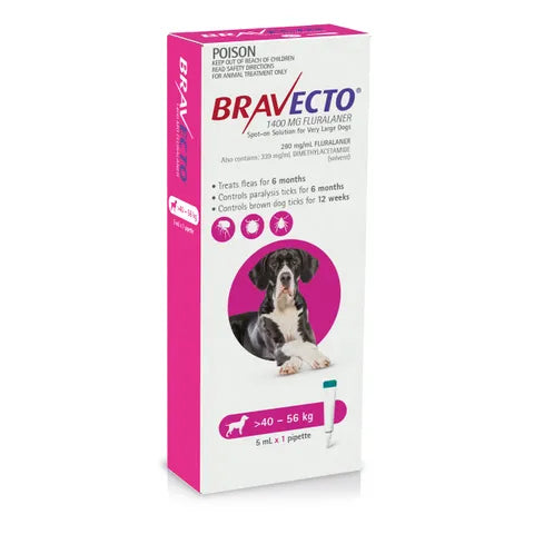 BRAVECTO: Dog Spot on 40-56kg (1 Pack)