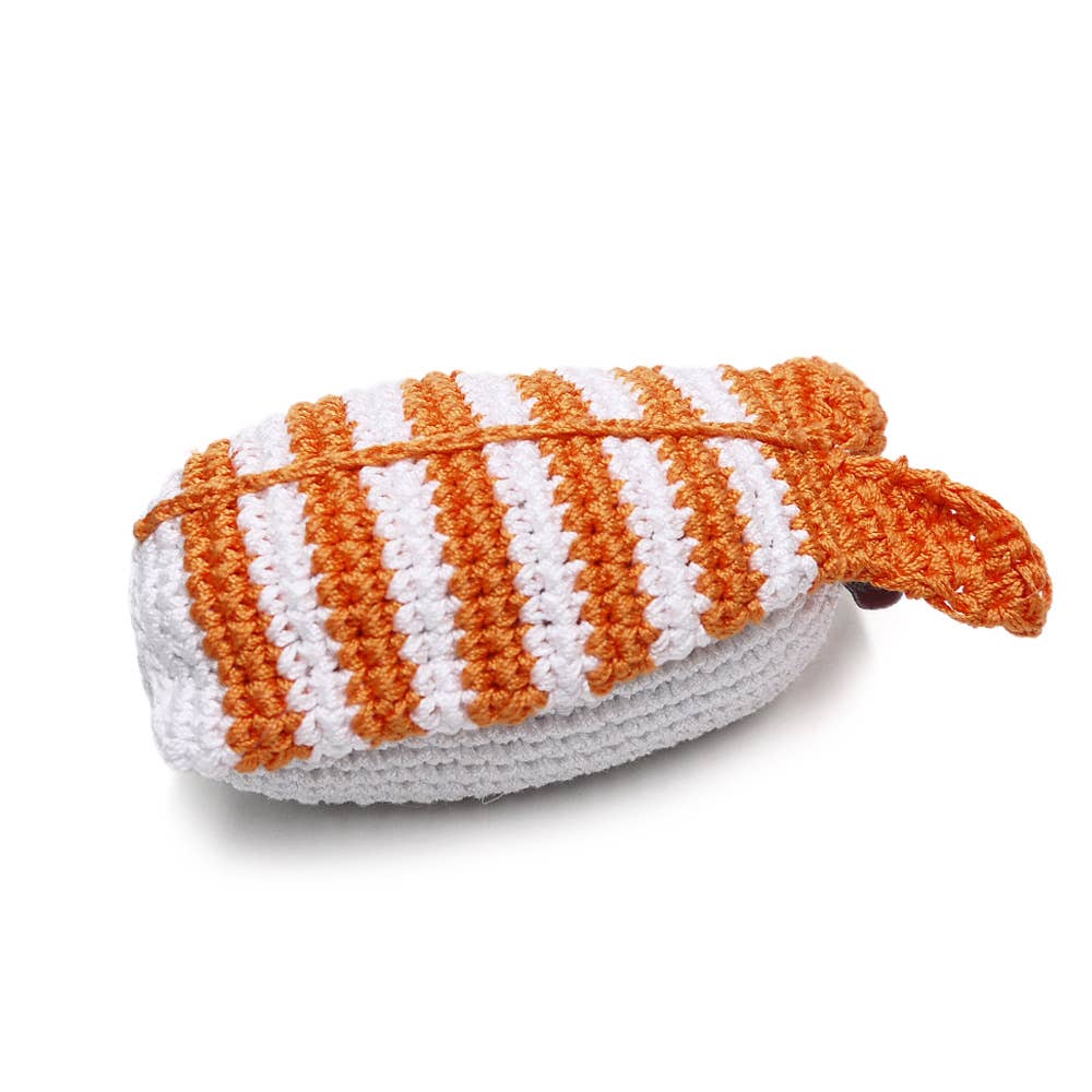 Dogo Pet: Crochet Toy - Shrimp Sushi {FINAL SALE}