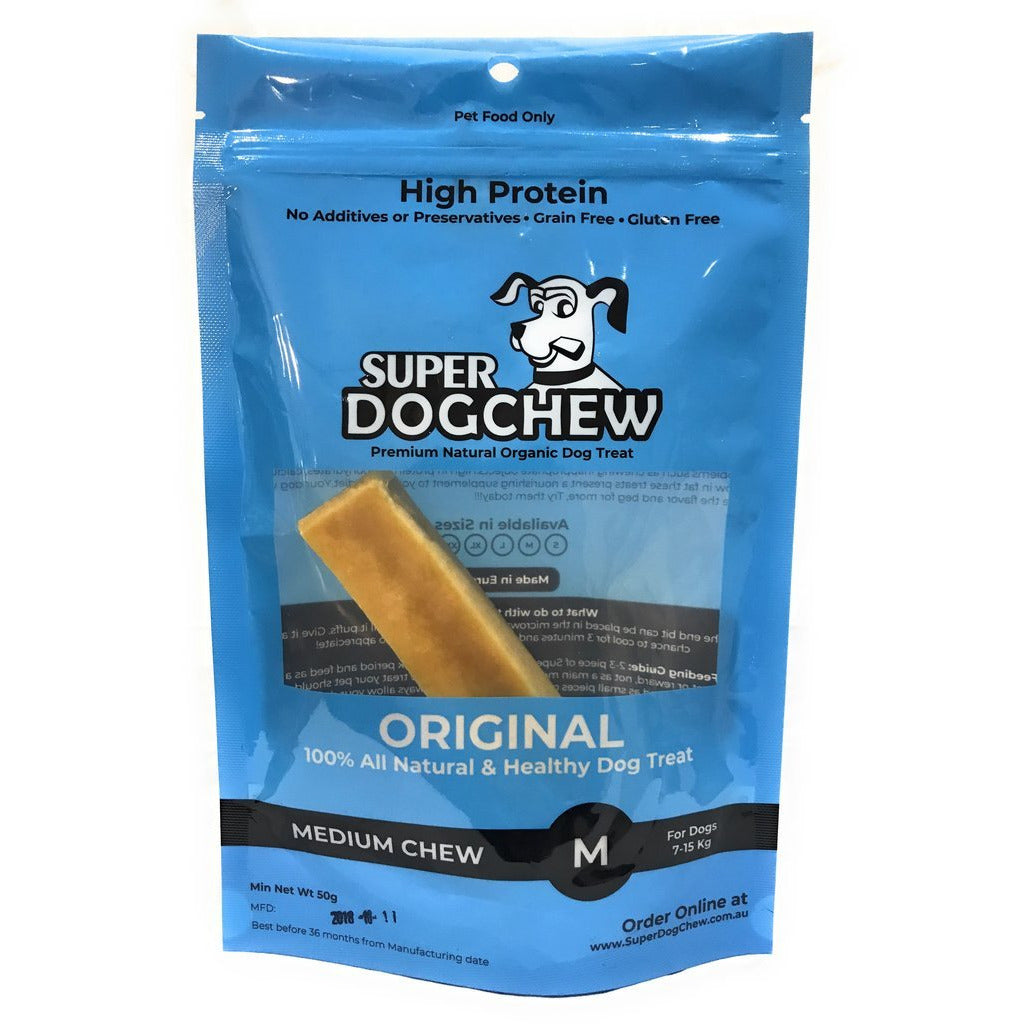 DOG TREATS Super Dog Chew | Chew Bar | Medium - For most dogs 7kg - 15kg