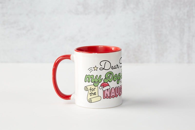 Coffee Mug: Dear Santa, my Dog is too cute for the Naughty List {Final Sale}