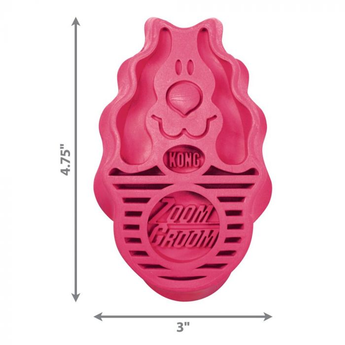 KONG: Zoomgroom Dog Brush - Raspberry