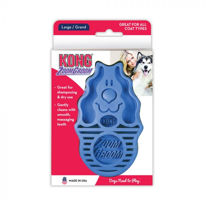 KONG: Zoomgroom Dog Brush - Boysenberry